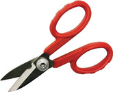 GB ES-360 Electrician Scissor/Cutter, 5-1/2 in OAL, 1-5/8 in L Cut, Stainless Steel Blade, Red Handle